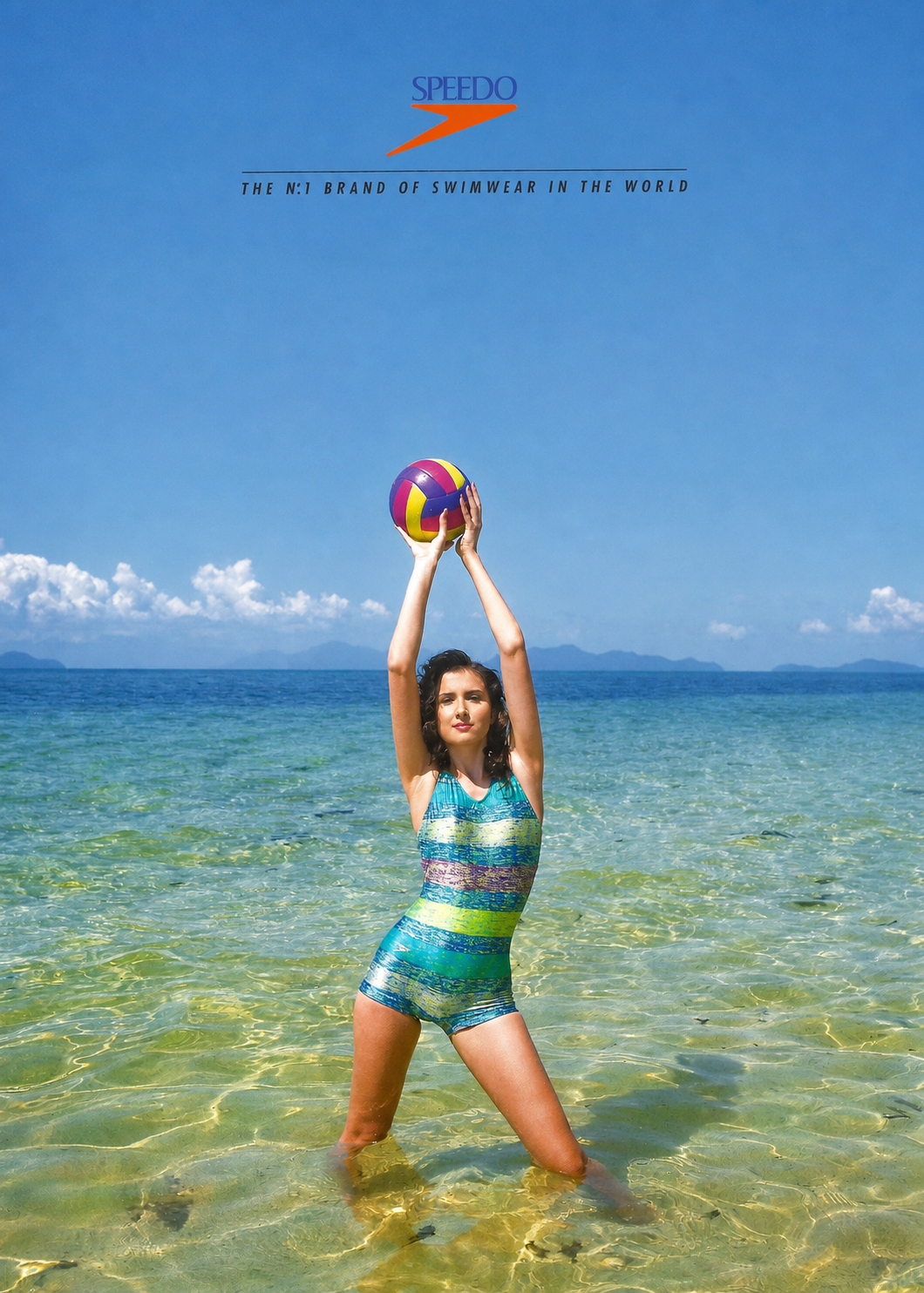 Front Montgomery in the restored international Speedo swimwear campaign