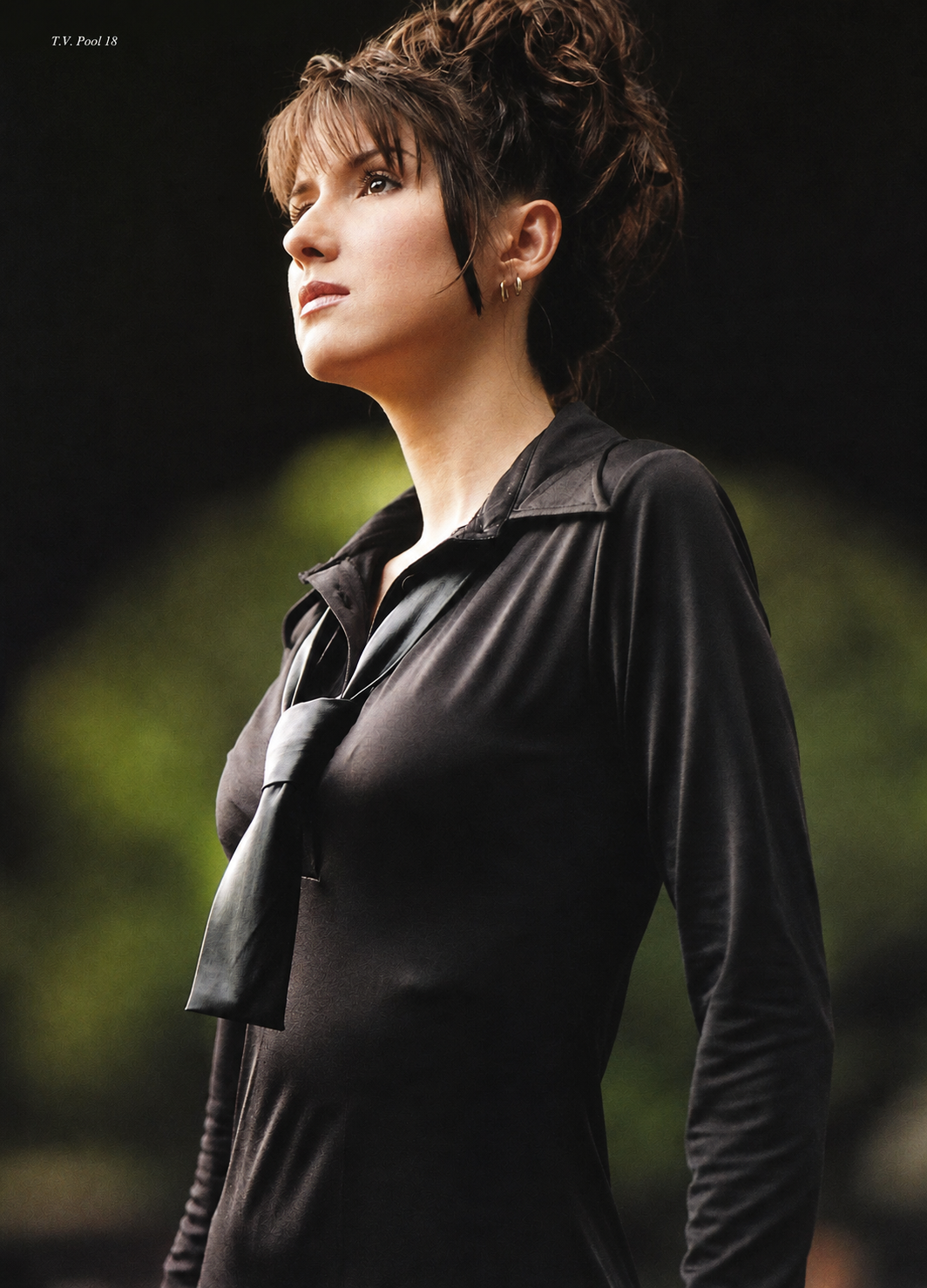 Front Montgomery in black in a restored TV Pool 18 fashion editorial